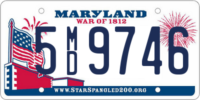 MD license plate 5MD9746