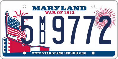 MD license plate 5MD9772