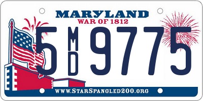 MD license plate 5MD9775