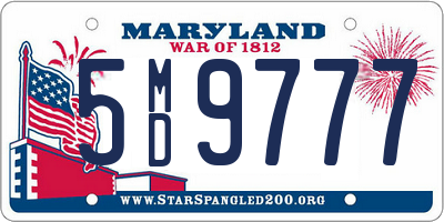 MD license plate 5MD9777