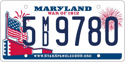 MD license plate 5MD9780