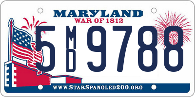 MD license plate 5MD9788