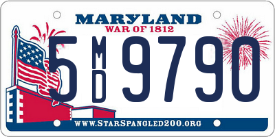 MD license plate 5MD9790