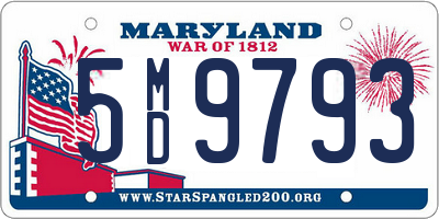 MD license plate 5MD9793