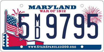 MD license plate 5MD9795