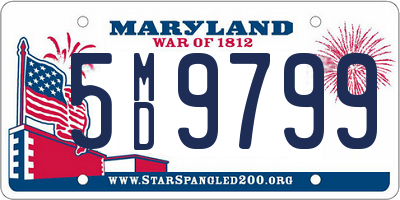 MD license plate 5MD9799