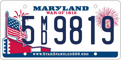 MD license plate 5MD9819