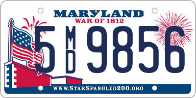 MD license plate 5MD9856