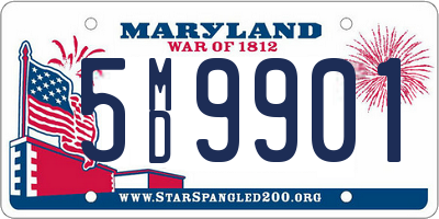 MD license plate 5MD9901