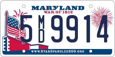 MD license plate 5MD9914