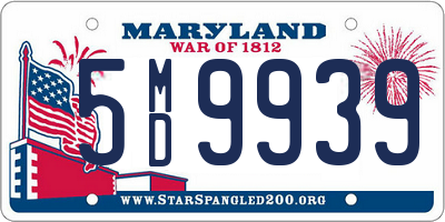 MD license plate 5MD9939