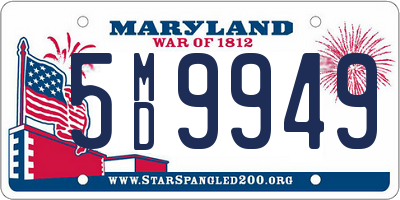 MD license plate 5MD9949