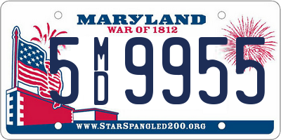 MD license plate 5MD9955