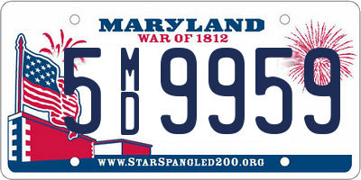 MD license plate 5MD9959