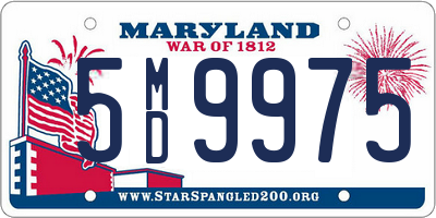 MD license plate 5MD9975