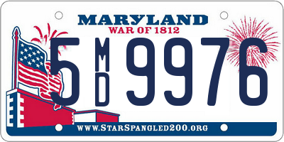 MD license plate 5MD9976