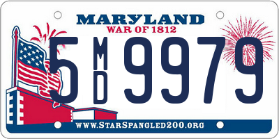 MD license plate 5MD9979