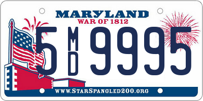 MD license plate 5MD9995