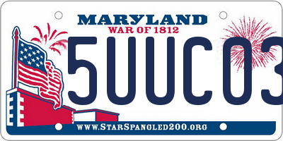 MD license plate 5UUC033