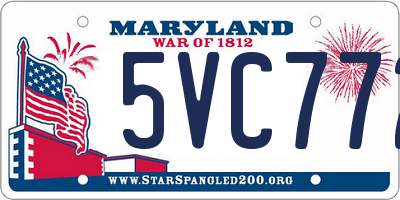 MD license plate 5VC772