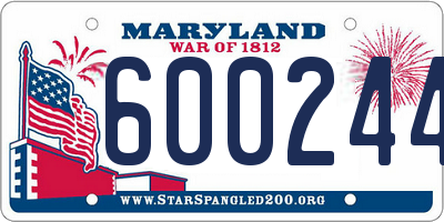 MD license plate 6002448