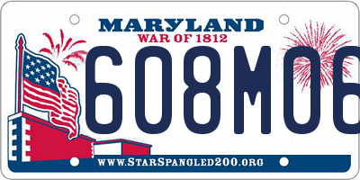 MD license plate 608M066