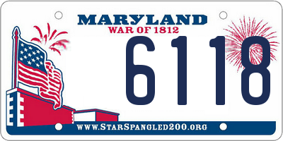 MD license plate 6118