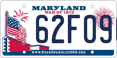 MD license plate 62F096