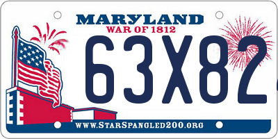 MD license plate 63X824