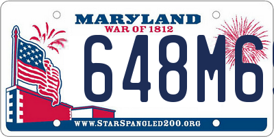 MD license plate 648M69