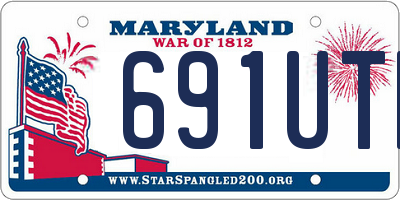 MD license plate 691UTK