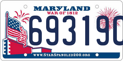 MD license plate 69319CK