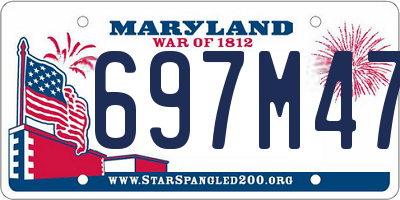 MD license plate 697M478