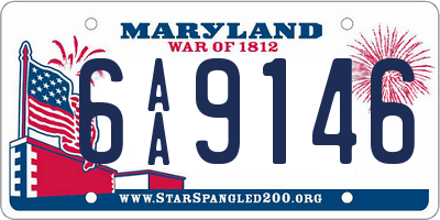 MD license plate 6AA9146