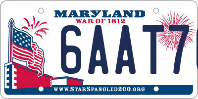 MD license plate 6AAT70