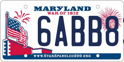 MD license plate 6ABB83