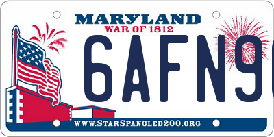 MD license plate 6AFN96