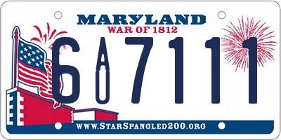 MD license plate 6AU7111