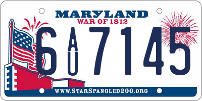 MD license plate 6AU7145