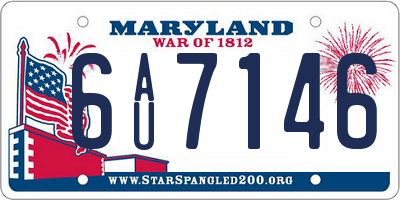 MD license plate 6AU7146