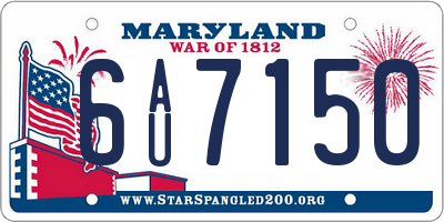MD license plate 6AU7150