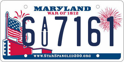 MD license plate 6AU7161