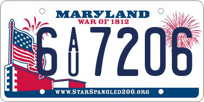 MD license plate 6AU7206
