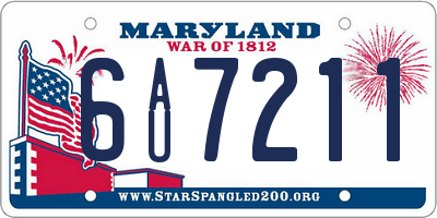 MD license plate 6AU7211