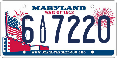 MD license plate 6AU7220