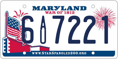 MD license plate 6AU7221