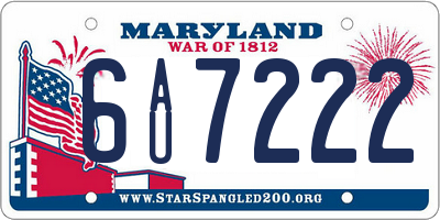 MD license plate 6AU7222