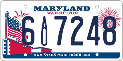 MD license plate 6AU7248