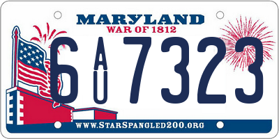 MD license plate 6AU7323