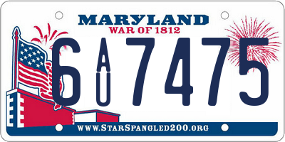 MD license plate 6AU7475
